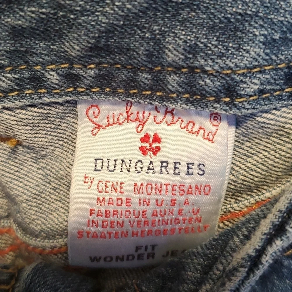 Lucky Brand Dungarees Wonder Jeans SZ 14 - Picture 5 of 8